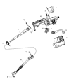 Diagram for Jeep Steering Column Cover - 1AJ27DX9AA