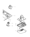 Diagram for 2001 Jeep Wrangler Car Speakers - 56008795AC