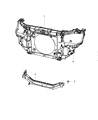 Diagram for 2019 Dodge Journey Radiator Support - 5116300AF