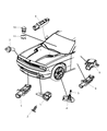 Diagram for 2010 Chrysler 300 TPMS Sensor - 56029400AC