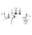 Diagram for Jeep A/C Idler Pulley - 5281821AA