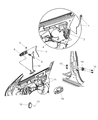 Diagram for 2005 Chrysler Sebring Car Speakers - 5059186AD