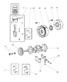 Diagram for Chrysler Pacifica Crankshaft Thrust Washer Set - 5003962AA