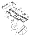 Diagram for 2010 Jeep Wrangler Coil Spring Bracket - 68004557AA