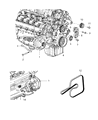 Diagram for Chrysler Alternator Bracket - 4593924AC