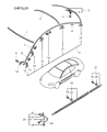 Diagram for 2001 Chrysler Sebring Door Moldings - MR617509