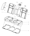 Diagram for 2017 Chrysler 300 Seat Cushion - 68148807AA