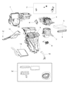 Diagram for 2016 Ram ProMaster City Heater Core - 68241596AA