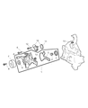 Diagram for Chrysler Thermostat Gasket - 5099341AA
