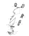 Diagram for Chrysler Town & Country Catalytic Converter - 68042142AA