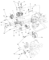 Diagram for Dodge W250 Alternator Bracket - 53008618