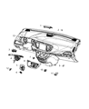 Diagram for Chrysler Pacifica Automatic Transmission Shifter - 68240089AJ