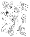 Diagram for 2006 Chrysler Town & Country Liftgate Hinge - 5020513AD