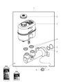 Diagram for Chrysler Aspen Brake Master Cylinder - 5179926AA