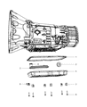 Diagram for Jeep Wrangler Transmission Pan - 52108327AC