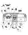 Diagram for Jeep Liberty Hazard Warning Switch - 56010158AD