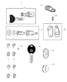 Diagram for 2001 Chrysler LHS Shock Absorber - 4886260AB