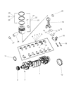 Diagram for Dodge W250 Rod Bearing - 4429172