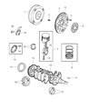 Diagram for Dodge Stratus Crankshaft Thrust Washer Set - 5174617AA