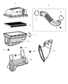 Diagram for Ram 1500 Classic Air Filter Box - 68333088AB