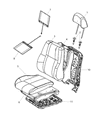 Diagram for 2014 Jeep Grand Cherokee Seat Cover - 5PK32HL1AA