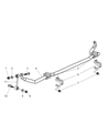 Diagram for 2003 Jeep Liberty Sway Bar Bracket - 52088631AA