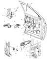 Diagram for Dodge Ram 1500 Door Latch Assembly - 55276586AC