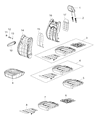 Diagram for Chrysler Voyager Seat Cover - 7BB40PL5AA