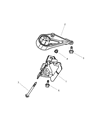 Diagram for 2000 Jeep Grand Cherokee Transmission Mount - 52058995