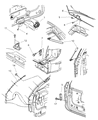 Diagram for 2003 Chrysler Town & Country Trunk Lid Latch - 4717674AD