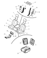 Diagram for Dodge Ram 1500 Seat Cover - 1QA26DK2AA