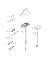 Diagram for 2016 Dodge Charger Antenna - 5064783AA