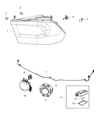 Diagram for 2019 Dodge Durango Headlight Bulb - L09005SL