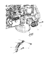 Diagram for 2015 Ram 4500 Engine Mount Bracket - 52122613AC