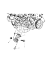 Diagram for 2005 Jeep Grand Cherokee Engine Mount Bracket - 52090296AD