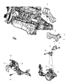 Diagram for 2017 Ram 1500 Engine Mount Bracket - 5147135AC