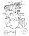 Diagram for Dodge Intrepid Heater Core - 5011078AB