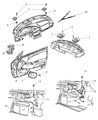 Diagram for 2002 Chrysler Sebring Car Speakers - 4760984AA