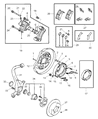 Diagram for Chrysler LeBaron Brake Pad - BHKH5593