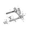 Diagram for 2013 Chrysler Town & Country Shock Absorber - 68144549AD