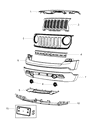 Diagram for 2015 Jeep Patriot License Plate - 68080450AA