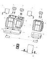 Diagram for 2019 Ram 2500 Seat Cover - 6XL63LA8AA