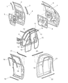 Diagram for 2004 Dodge Ram 2500 Weather Strip - 55276165AD