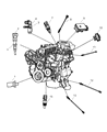 Diagram for Jeep Wrangler Camshaft Position Sensor - 4897023AA