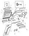 Diagram for 2004 Chrysler Town & Country Door Seal - 4717631AG