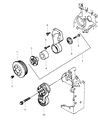 Diagram for Dodge W350 Water Pump Pulley - 4429946