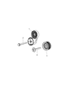 Diagram for Chrysler 200 A/C Idler Pulley - 5184638AD