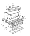 Diagram for Chrysler Cylinder Head Bolts - 6504033