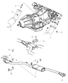 Diagram for 2009 Dodge Challenger Exhaust Pipe - 4581744AD
