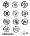 Diagram for 2008 Chrysler Sebring Spare Wheel - 5105665AA